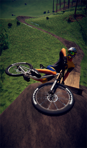 Biking The Game Mountain Downhill Descenders -